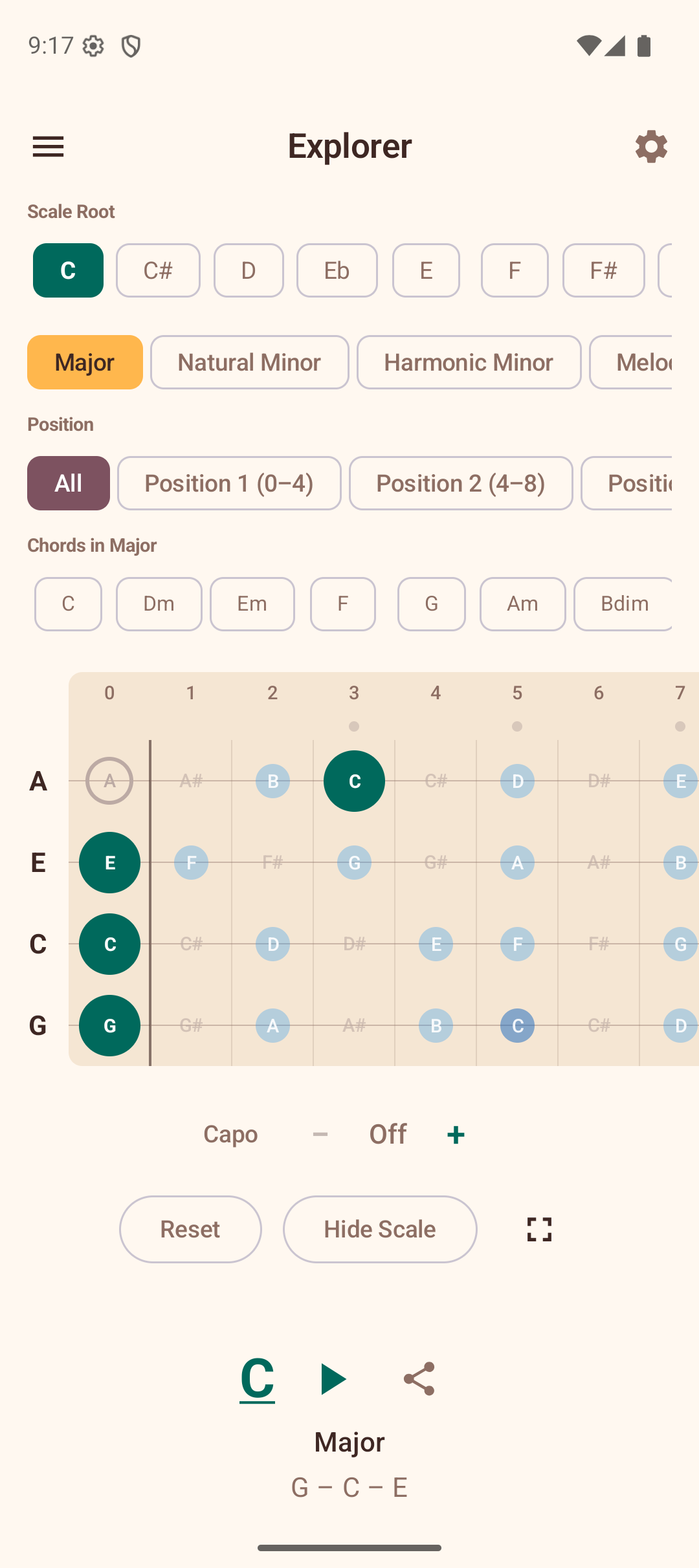 Scale overlay active